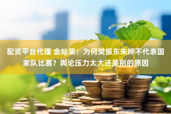 配资平台代理 金灿荣：为何樊振东朱婷不代表国家队比赛？舆论压力太大还是别的原因